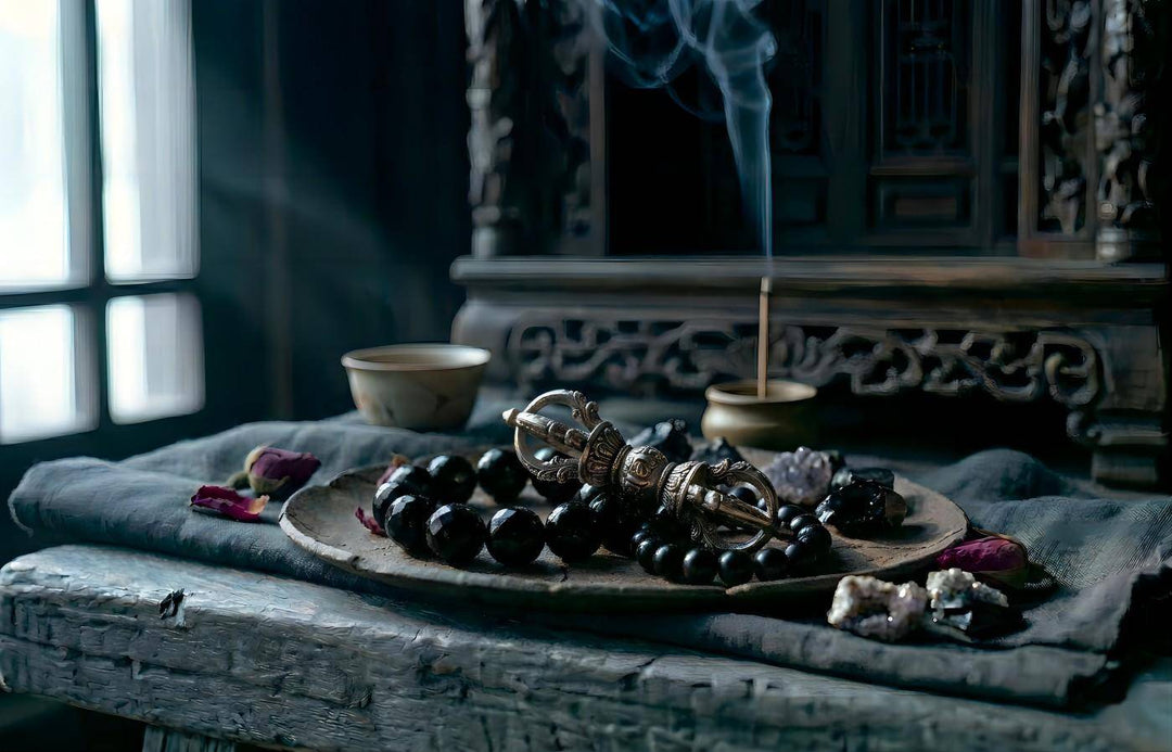 Negative Energy Cleansing: Obsidian & Vajra Pestle to Cut Through the "Negative Drag" That Drains You | Solar Guardian Series 02