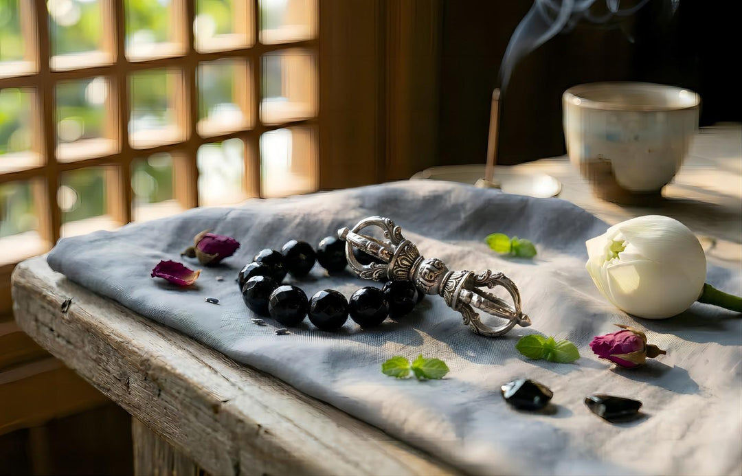 Cutting the Ties That Drain You: Obsidian and Vajra Pestle — Building a "Moat" for Your Soul | Emotional Healing Series 04