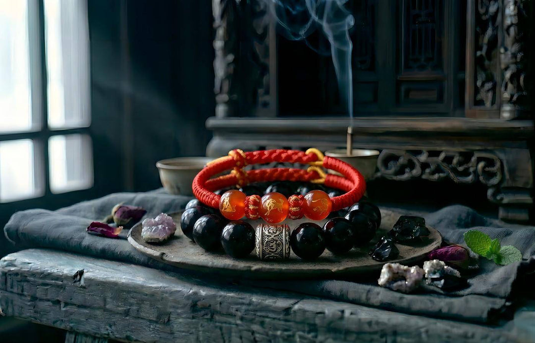 Supreme Yang Guardianship: Cultivating Relationships & Abundance with Red Agate, Strawberry Quartz & Obsidian | Solar Guardian Series 05
