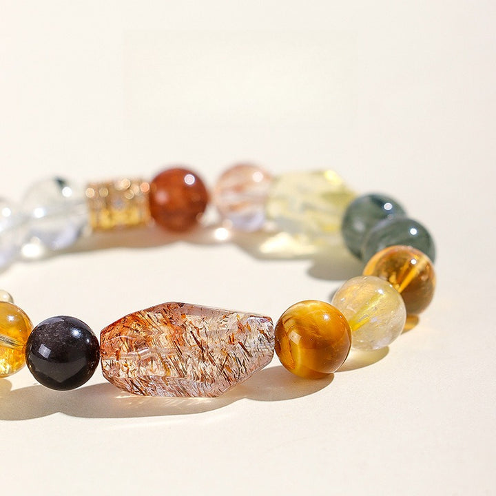 Abundance &amp; Protection Multi-Gemstone Bracelet - Creativity &amp; Grounding