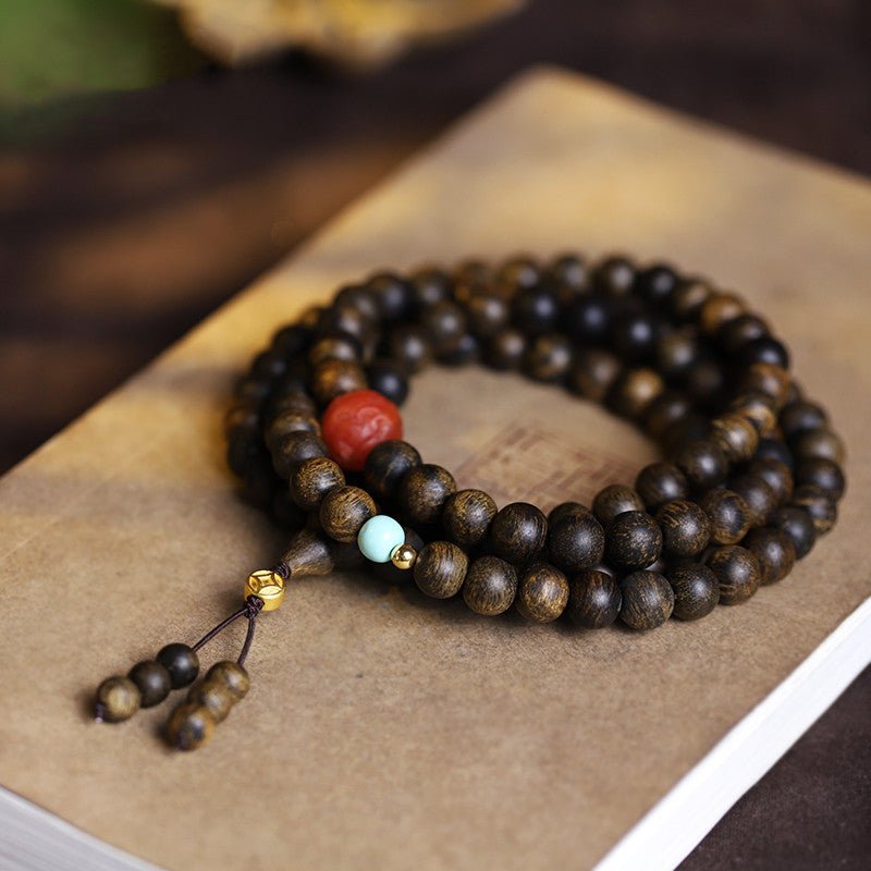 108 - Count Serene Fortune Prayer Beads - Grounding • Celebration • Protection - Staged Shot