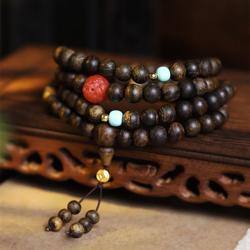 108 - Count Serene Fortune Prayer Beads - Grounding • Celebration • Protection - Prop Styling