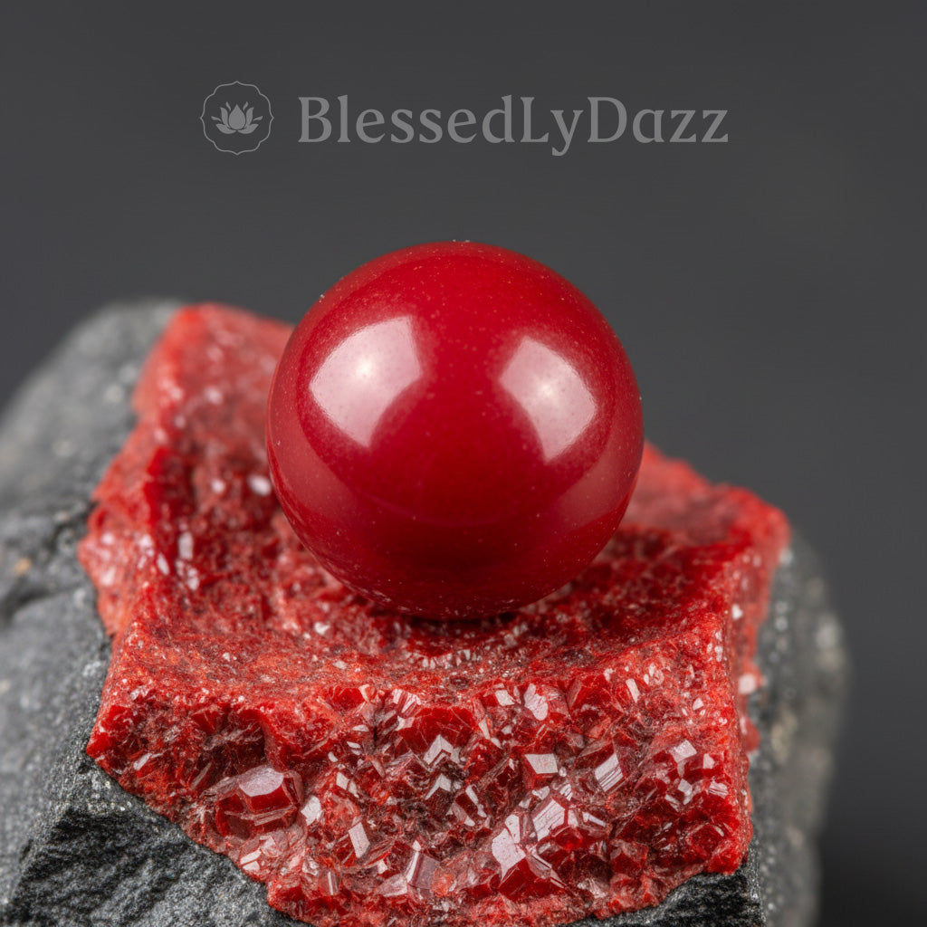 Cinnabar offers strong energetic protection, purifying your surrounding energy field and enhancing your sense of safety and vitality. It also sparks inspiration and confidence, supporting breakthroughs in creativity and personal growth.
