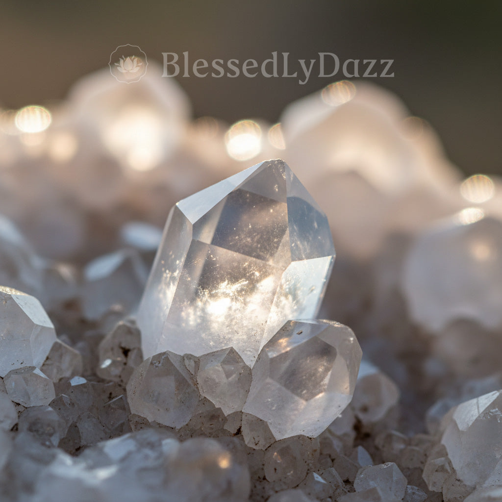 Crystal acts as a lens for the mind, powerfully clearing mental noise and enhancing spiritual awareness. It helps you maintain clarity amidst chaos, boosts intuition, and serves as a daily companion for focus and energy purification.
