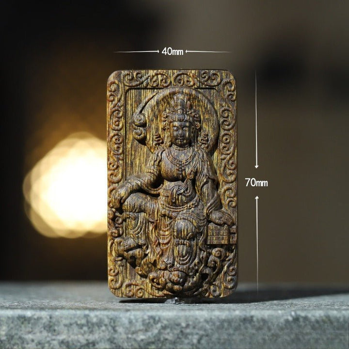 Compassionate Guardian Avalokitesvara Pendant - Blessing &amp; Peace - front view 3
