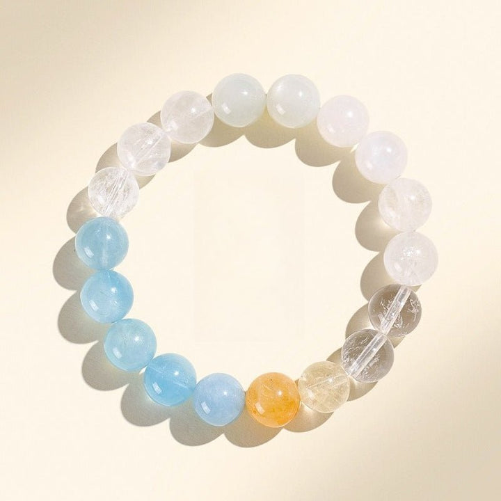 Complete Protection Crystal Harmony Bracelet - Clarity &amp; Calm - top view