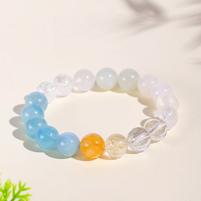Complete Protection Crystal Harmony Bracelet - Clarity & Calm - front view