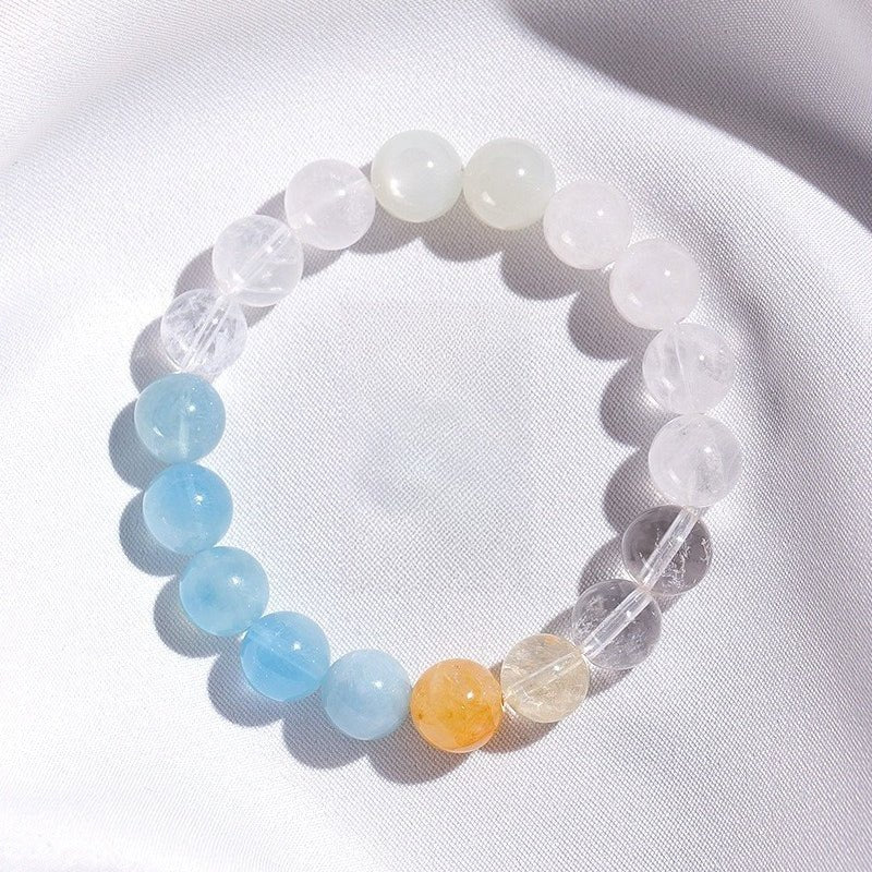 Complete Protection Crystal Harmony Bracelet - Clarity &amp; Calm - top view