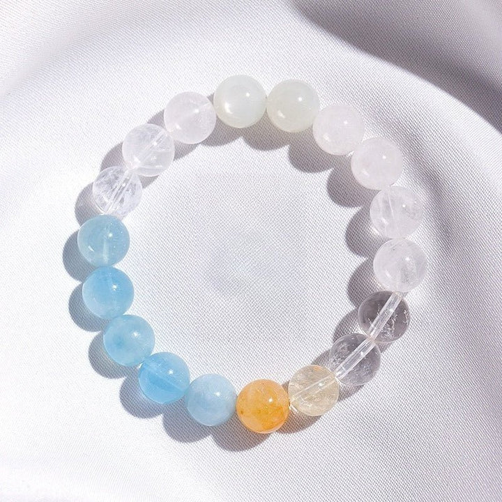 Complete Protection Crystal Harmony Bracelet - Clarity &amp; Calm - top view