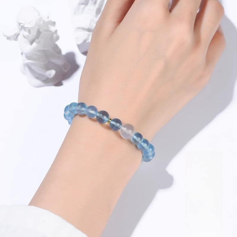 Tranquil Fortune Aquamarine Bracelet - Clarity &amp; Calm