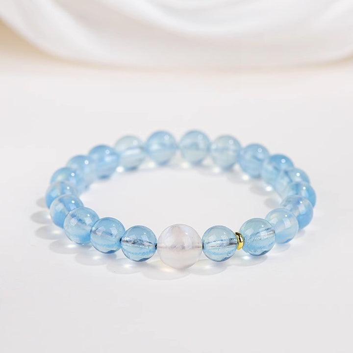 Tranquil Fortune Aquamarine Bracelet - Clarity &amp; Calm