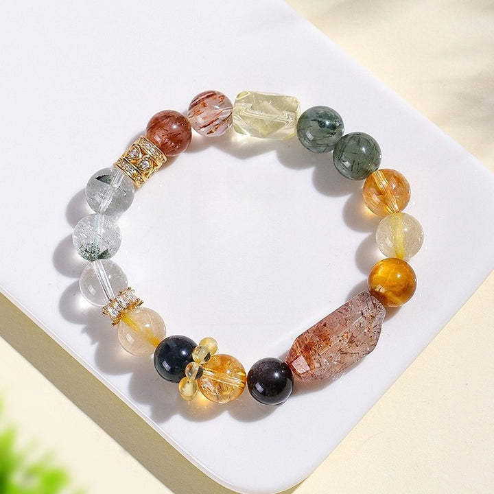 Abundance &amp; Protection Multi-Gemstone Bracelet - Creativity &amp; Grounding