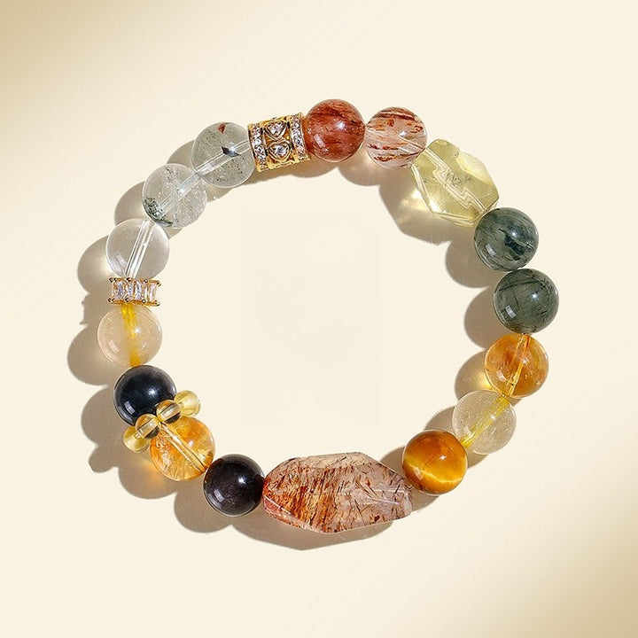Abundance &amp; Protection Multi-Gemstone Bracelet - Creativity &amp; Grounding