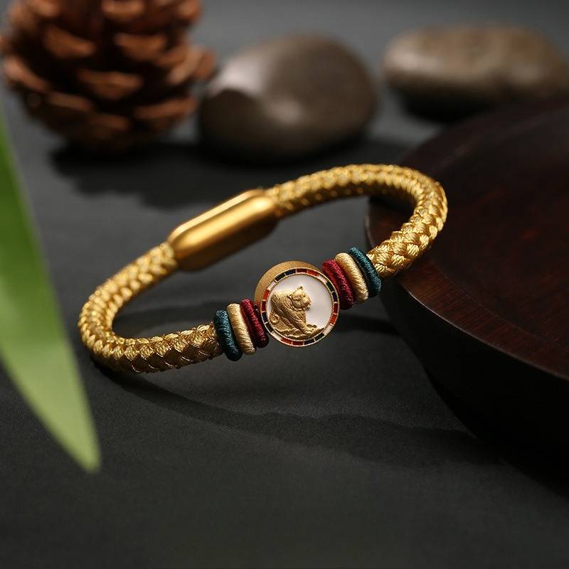 Five-Element Celestial Guardians Personalized Bracelet Collection - Personalized for Your Birth Chart - Bai Hu(Metal)+15cm