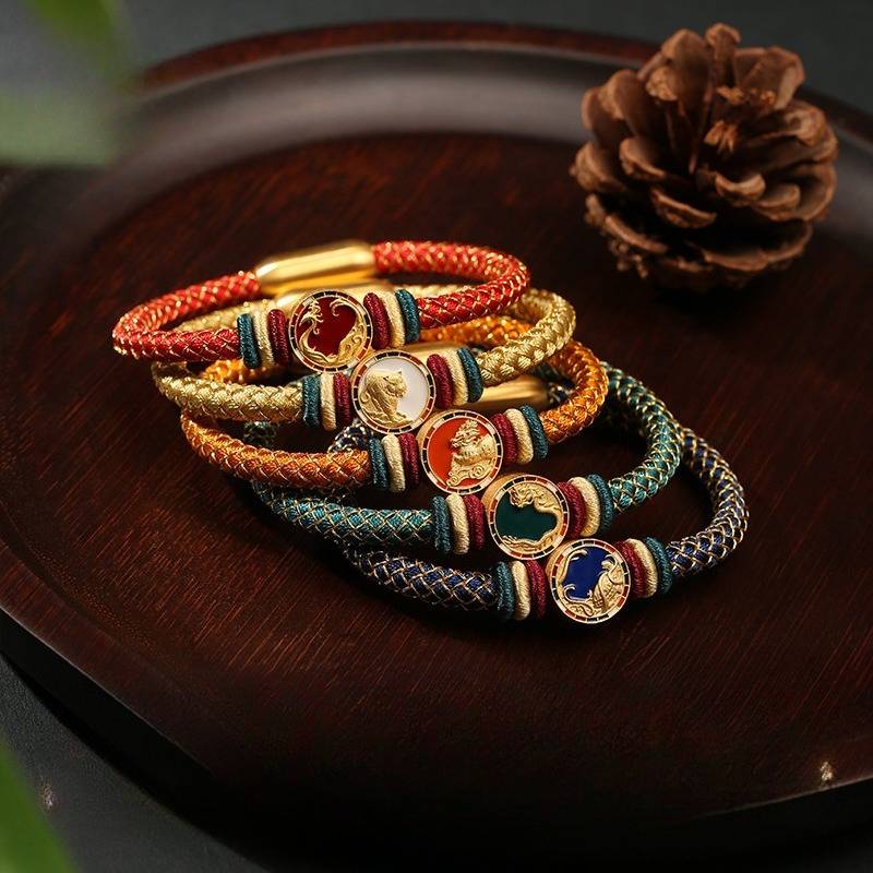 Five-Element Celestial Guardians Personalized Bracelet Collection - Personalized for Your Birth Chart - all in one