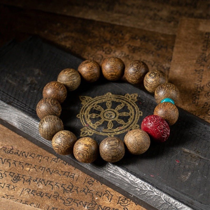Grounded Confidence Bead Bracelet - Wisdom &amp; Protection - prop styling shot