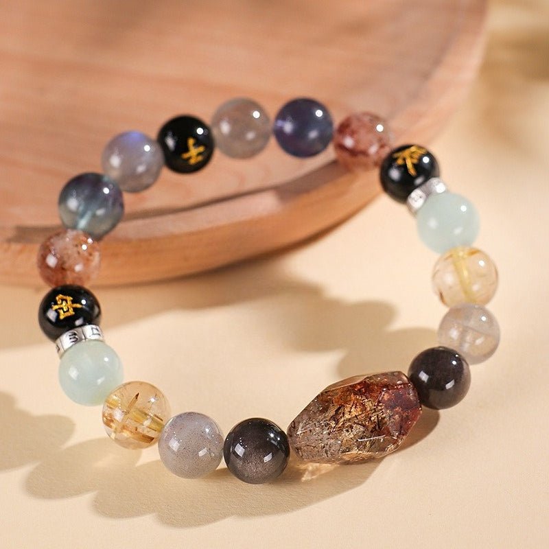 Grounded Harmony Compatible Zodiac Triads Bracelet - Fortune &amp; Protection - front view