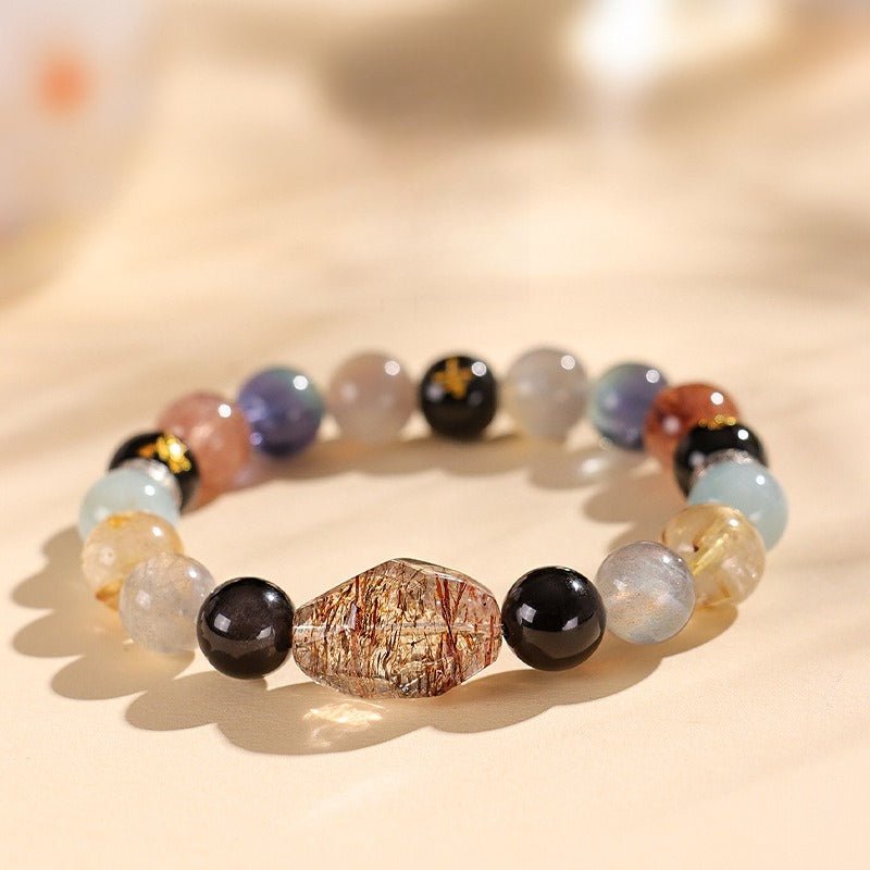 Grounded Harmony Compatible Zodiac Triads Bracelet - Fortune & Protection - front view