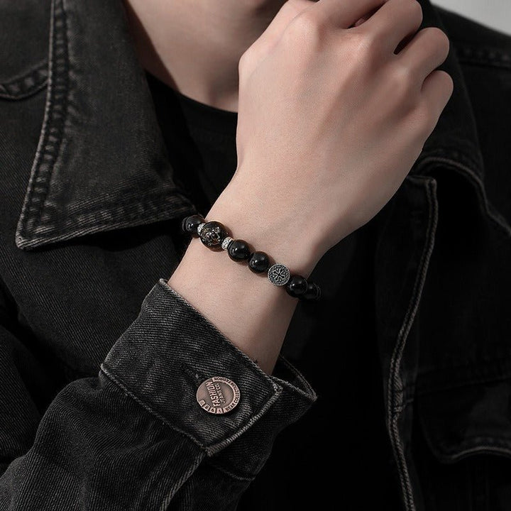 Guardian Luck Bracelet - Protection &amp; Versatility - On wrist wearing display