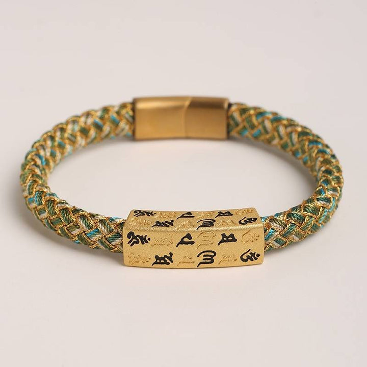 Guardian Mantra Cord Bracelet - Good Fortune &amp; Calm - A(18cm)