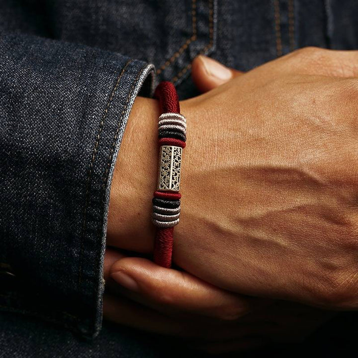 Guardian Mantra Prism Adjustable Bracelet - Focus &amp; Calm - on wrist