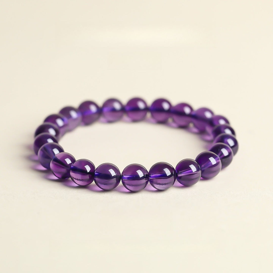 Nine Purple Fire Transformation Bracelet - Intuition &amp; Calm - Heirloom Grade 9mm