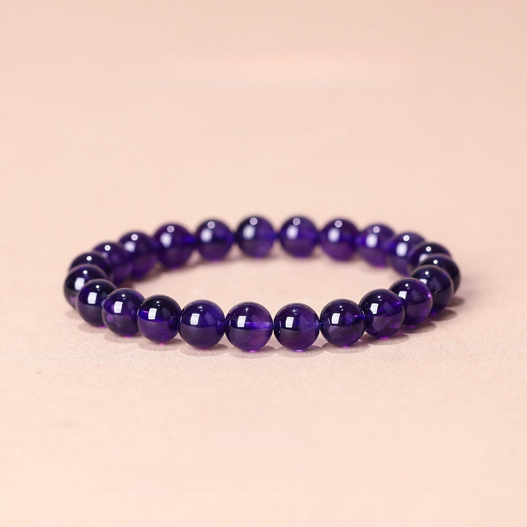 Nine Purple Fire Transformation Bracelet - Intuition &amp; Calm - Collector’s Grade 8mm