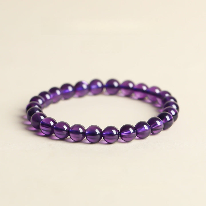 Nine Purple Fire Transformation Bracelet - Intuition &amp; Calm - Heirloom Grade 7mm