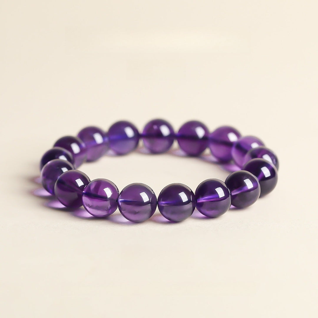 Nine Purple Fire Transformation Bracelet - Intuition &amp; Calm - Heirloom Grade 12mm