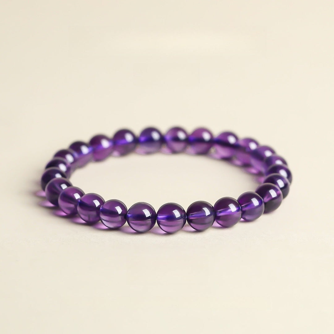 Nine Purple Fire Transformation Bracelet - Intuition &amp; Calm - Heirloom Grade 8mm