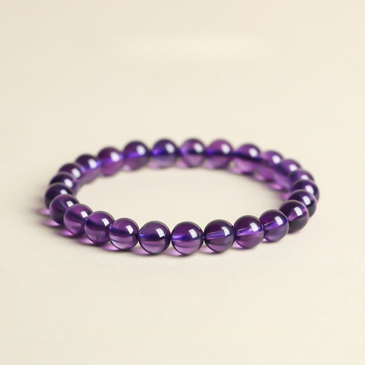 Nine Purple Fire Transformation Bracelet - Intuition &amp; Calm - Heirloom Grade 8mm