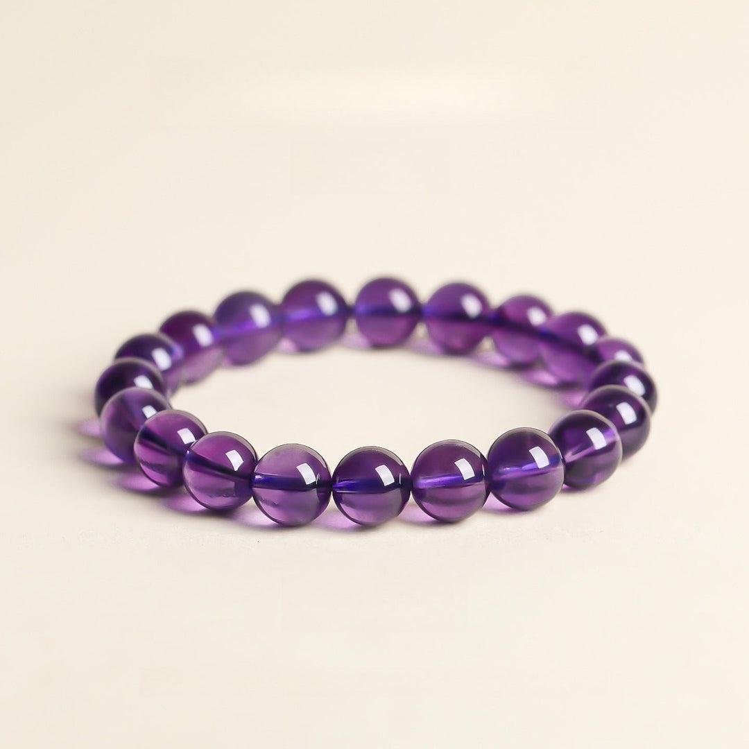 Nine Purple Fire Transformation Bracelet - Intuition &amp; Calm - Heirloom Grade 10mm