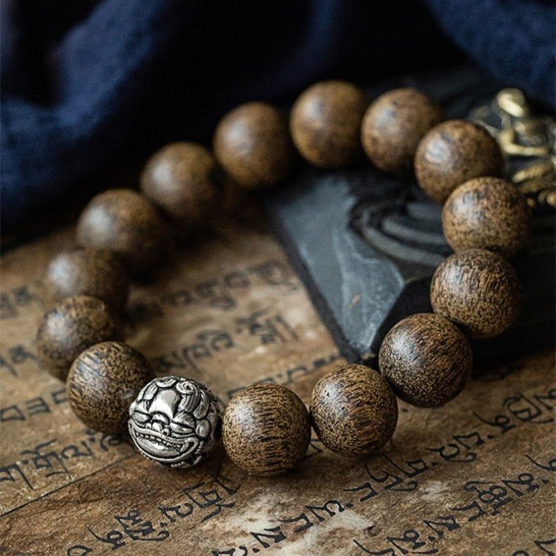 Pixiu Wealth Guardian Bracelet - Protection • Grounding • Focus - prop styling shot 2