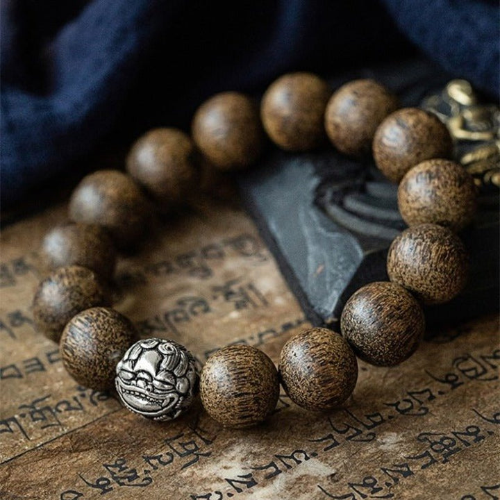 Pixiu Wealth Guardian Bracelet - Protection • Grounding • Focus - prop styling shot 2