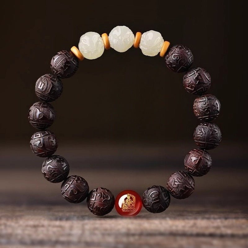 Protection & Harmony Zodiac Triad Bracelet - Blessing • Safeguarding • Renewal - front view