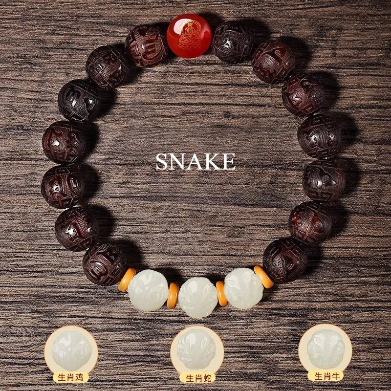 Protection &amp; Harmony Zodiac Triad Bracelet - Blessing • Safeguarding • Renewal - Snake