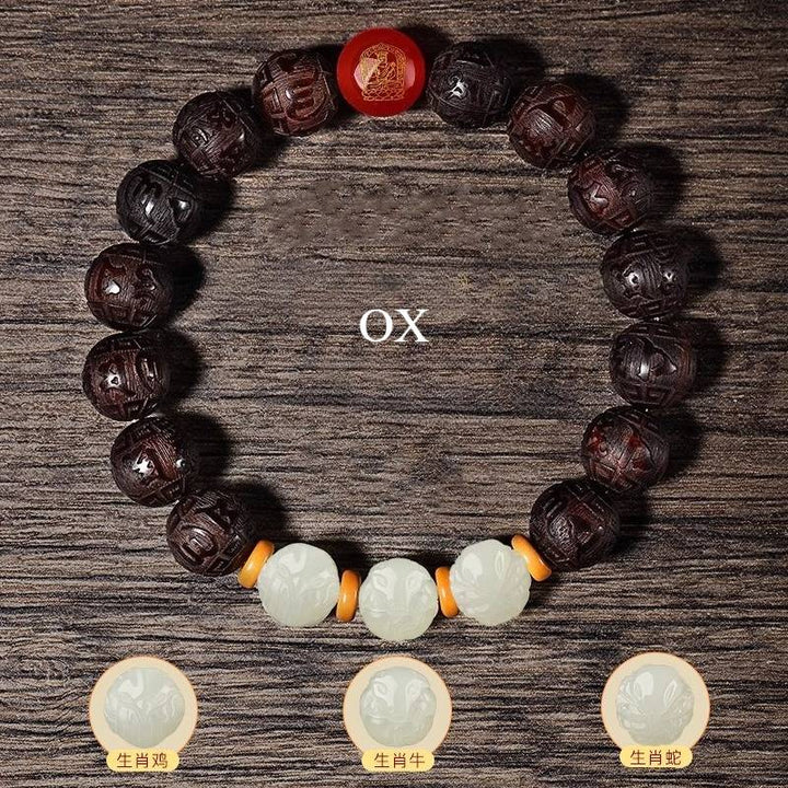 Protection &amp; Harmony Zodiac Triad Bracelet - Blessing • Safeguarding • Renewal - Ox
