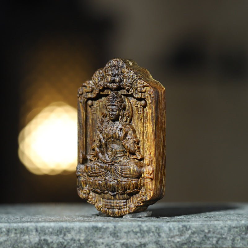 Samantabhadra Bodhisattva Virtue & Action Pendant - Obstacle Removal & Fulfillment - front view 2