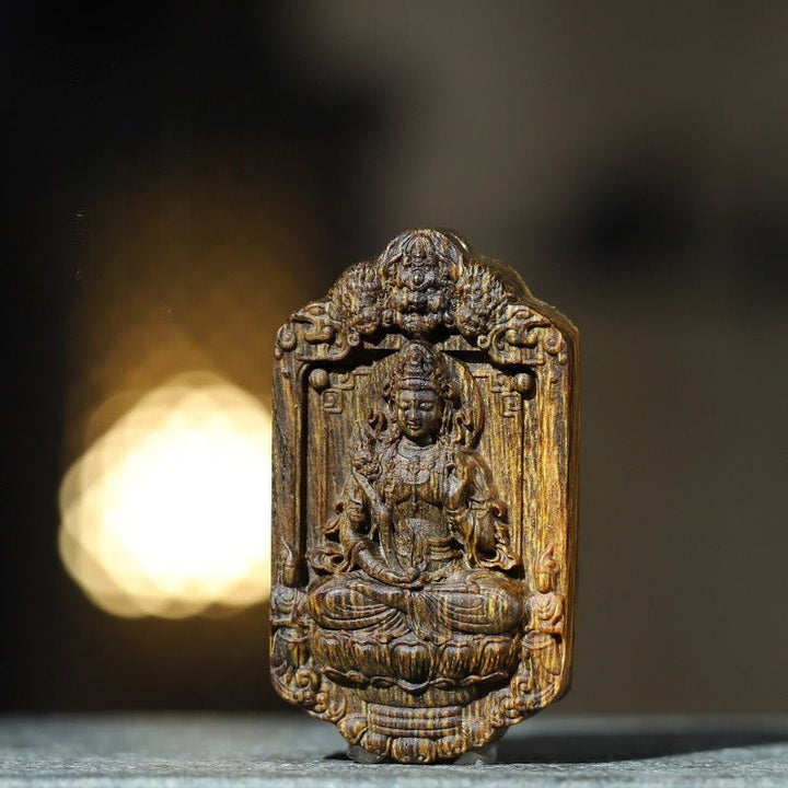 Samantabhadra Bodhisattva Virtue &amp; Action Pendant - Obstacle Removal &amp; Fulfillment - front view 1