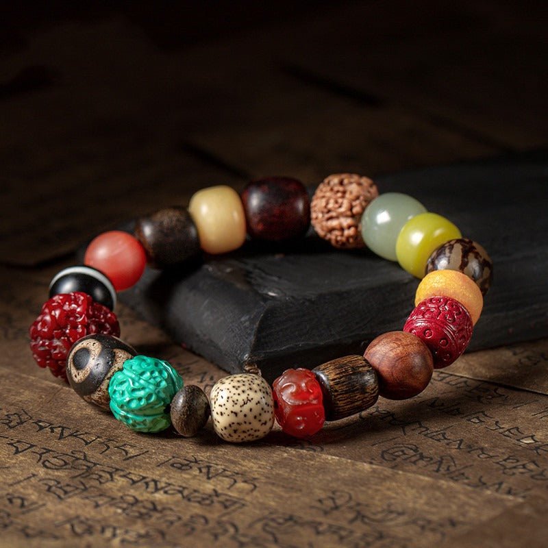 Treasures & Blessings Multi-Gem Bracelet - Peace & Protection & Joy - staged shot
