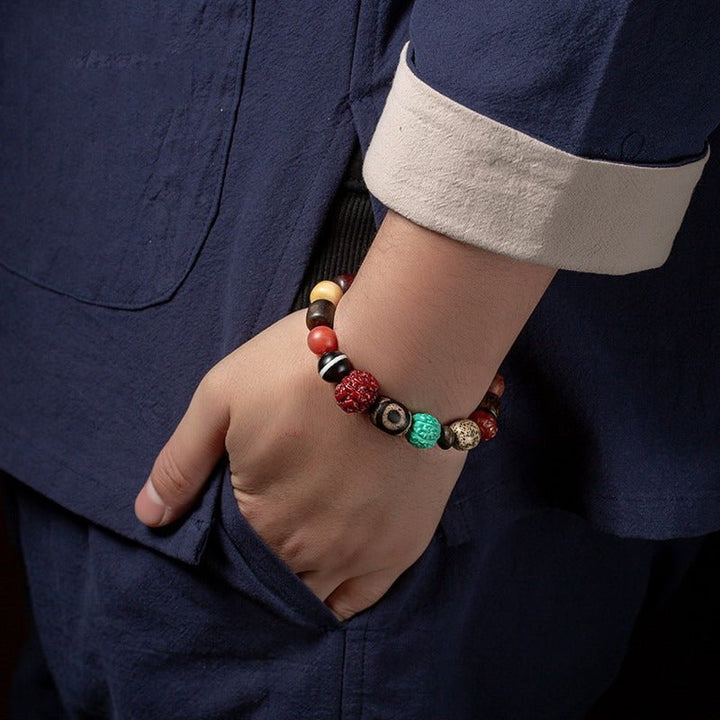 Treasures &amp; Blessings Multi-Gem Bracelet - Peace &amp; Protection &amp; Joy - on-wrist shot