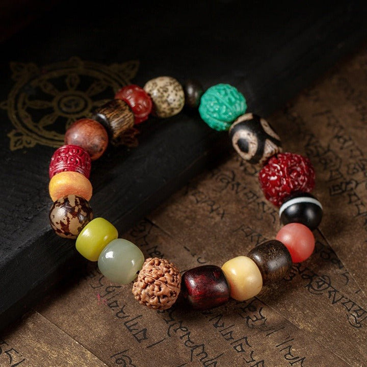 Treasures &amp; Blessings Multi-Gem Bracelet - Peace &amp; Protection &amp; Joy - front view shot