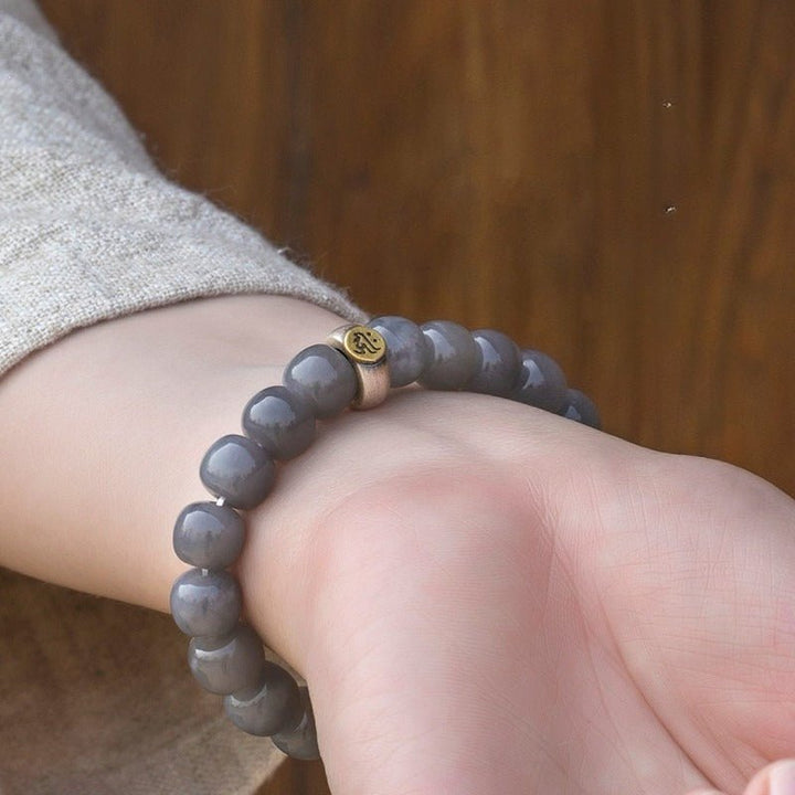 Twelve Zodiac Guardian Mantra Bracelet - Harmony • Protection • Personal Blessing - on wrist