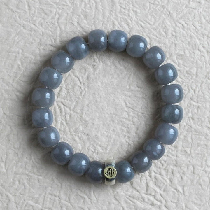 Twelve Zodiac Guardian Mantra Bracelet - Harmony • Protection • Personal Blessing - top view