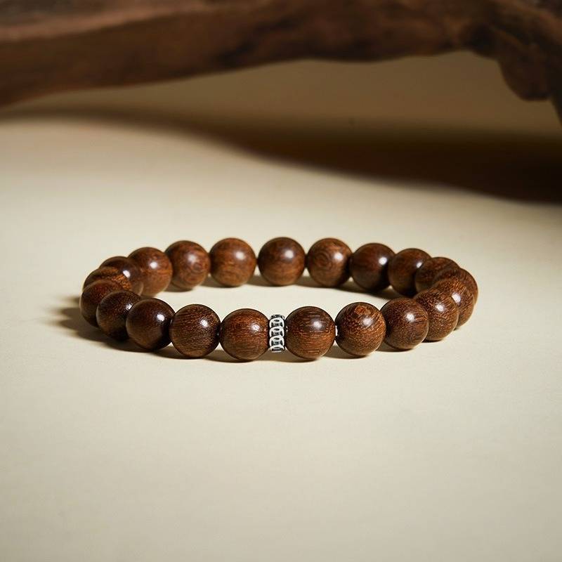 Wealth Attraction Sandalwood Bracelet - Calm • Clarity • Harmony - front view shot