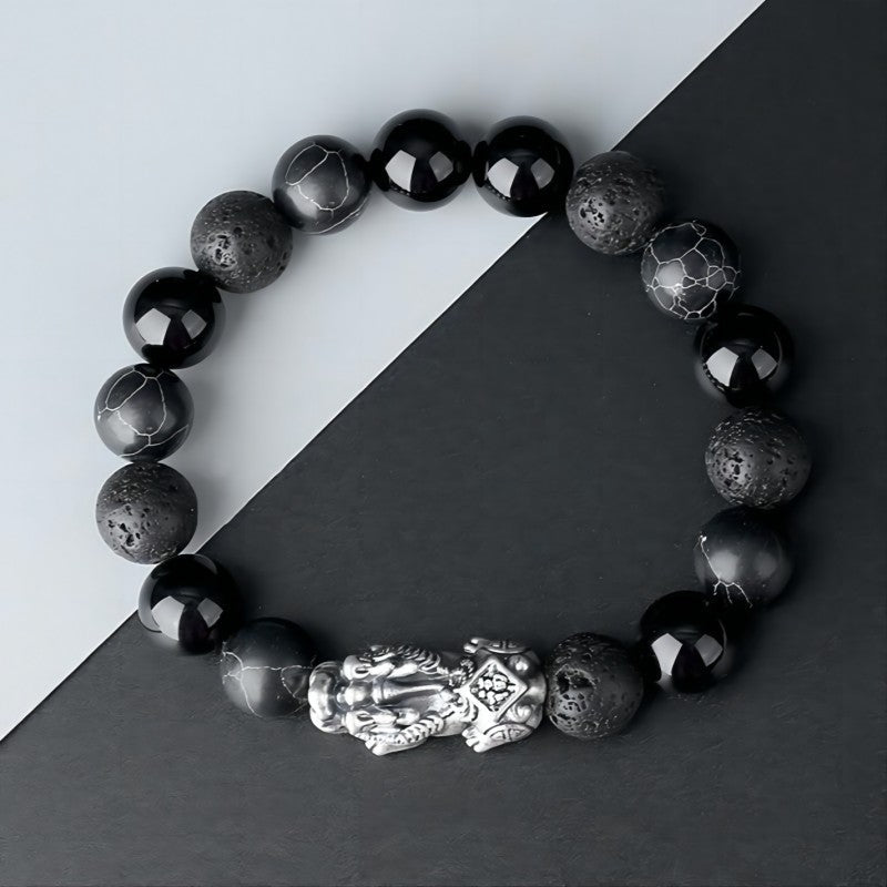 Wealth & Fortune Pixiu Charm Bracelet - Protection, Luck & Grounding - 