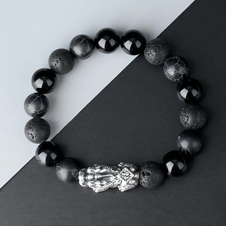 Wealth &amp; Fortune Pixiu Charm Bracelet - Protection, Luck &amp; Grounding - 