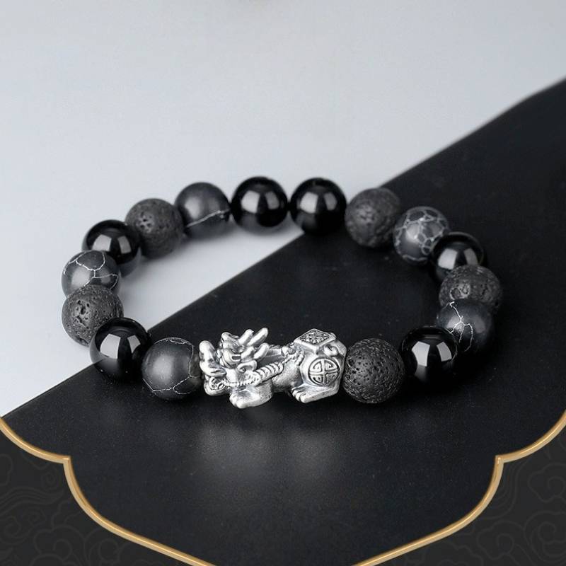 Wealth & Fortune Pixiu Charm Bracelet - Protection, Luck & Grounding - 