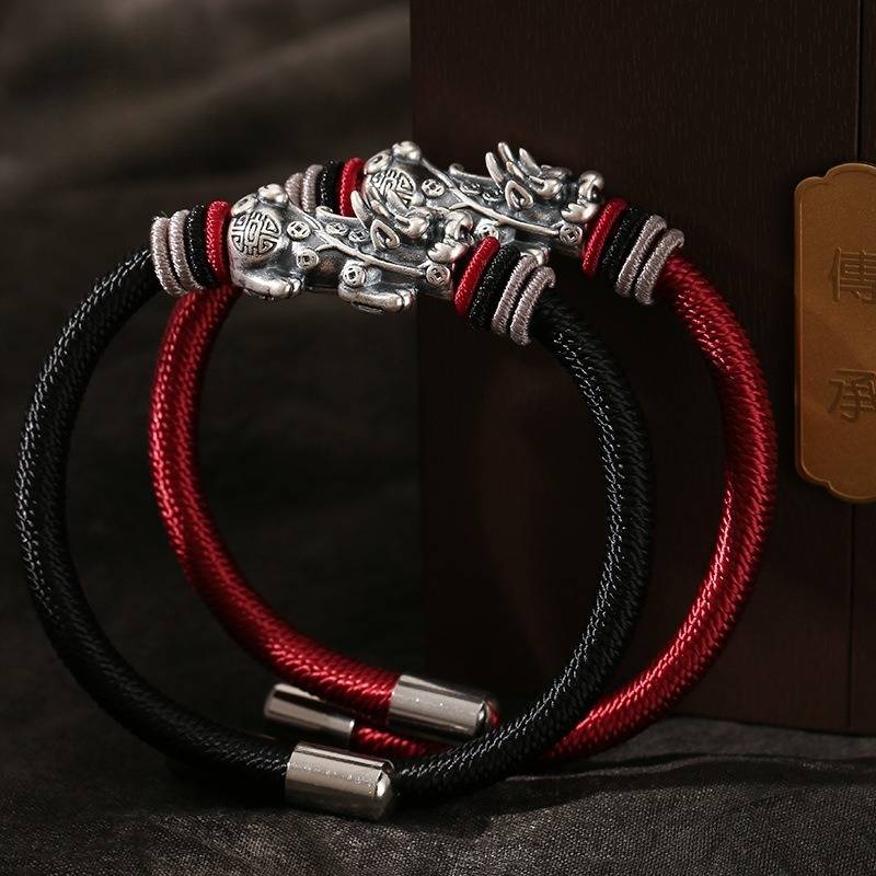 Wealth Guardian Pixiu Adjustable Bracelet - Fortune & Security - all in one shot