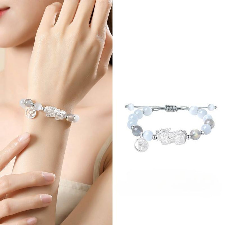 Wealth Guardian Pixiu Charm Bracelet - Protection &amp; Grounding - Style for women